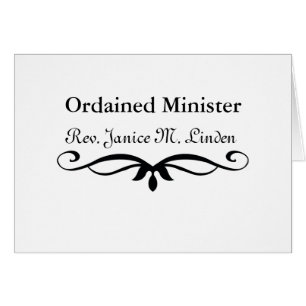 MINISTRE ORDONNÉ CADEAUX