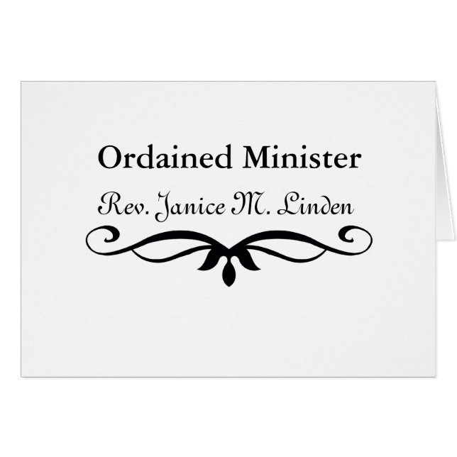 MINISTRE ORDONNÉ CADEAUX (Devant horizontal)