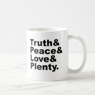 Ministries of Truth & Peace & Love & Plenty Coffee Mug