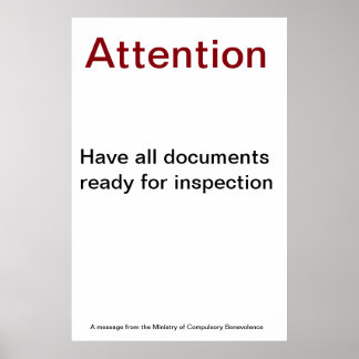 Ministry of Compulsory Benevolence Poster 01
