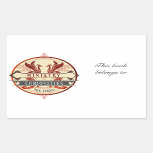Ministry of Curiosities Bookplate Sticker