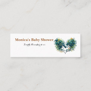 Minitarjeta De Visita Sloth & Blossoms Customizabl Mini Business Card