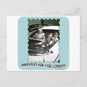 Minivans are 4 Losers! Postcard