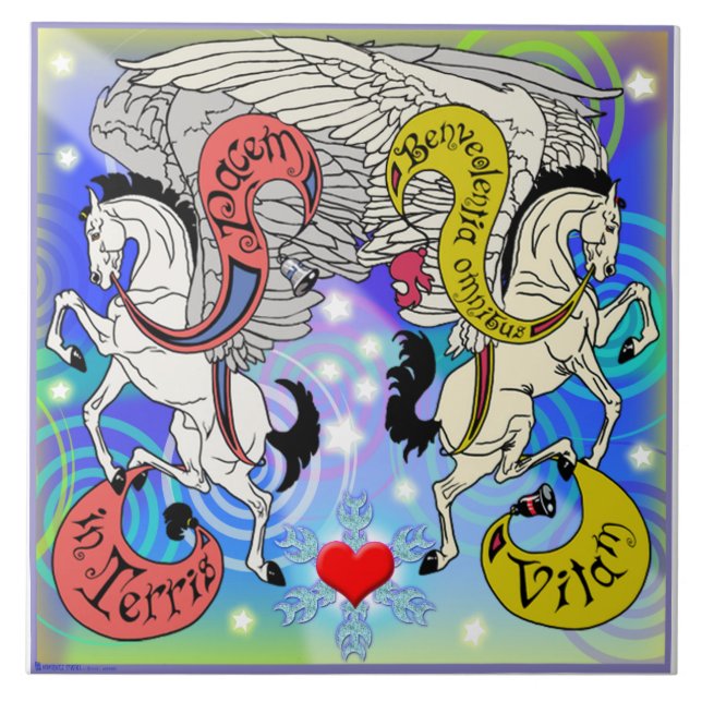 Mink Holidaze Pegasus Tile Upright (Front)