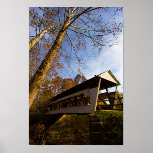 Mink Hollow Covered Bridge, Fairfield county, Ohio Poster