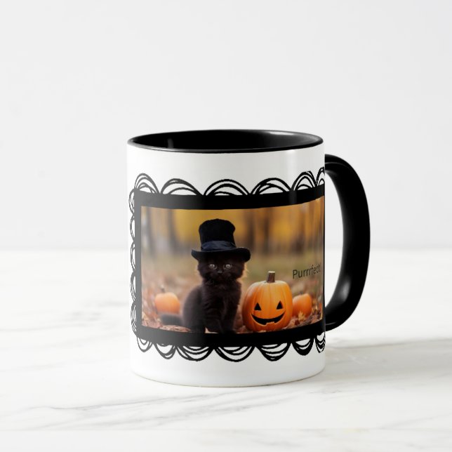 Mink the Black Kitty Coffee Mug (Devant droit)