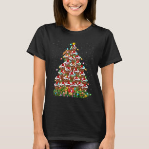 Mink Xmas Lights Santa Mink Christmas Tree T-Shirt