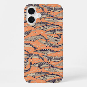 minke whales copper iPhone 16 plus case