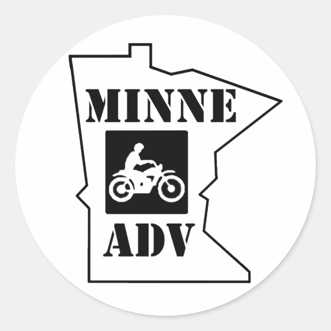 MinneADV Circle Sticker (Front)