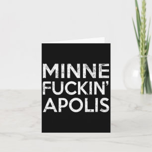 Minnealis Minnesota Funny Rude Retro Gag Gift Card