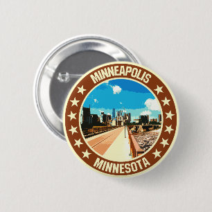 Minneapolis 2 Inch Round Button