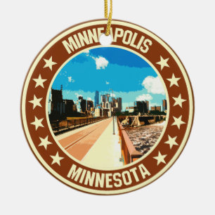 Minneapolis Ceramic Ornament