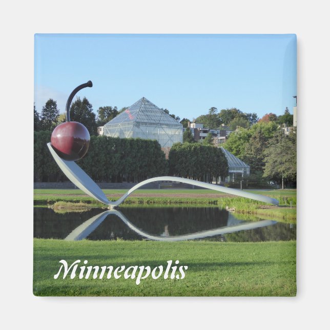 Minneapolis Cherry et Spoonbridge Photo Magnet (Devant)