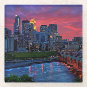 Minneapolis Eye Candy Glass Coaster