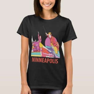 Minneapolis Foshay Tower Pink Travel T-Shirt