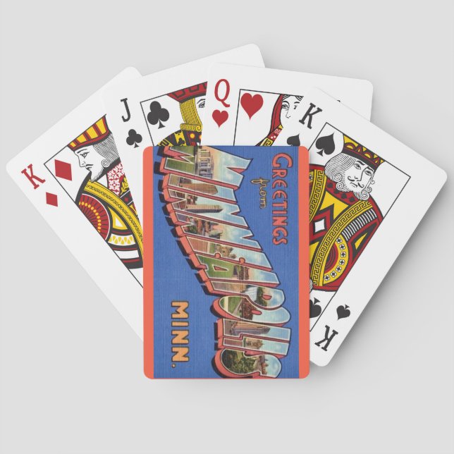 Minneapolis Greetings Playing cards (Back)