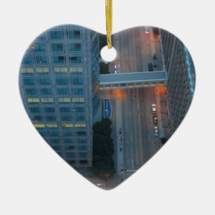 Minneapolis Minnesota Birds Eye View Ceramic Ornament