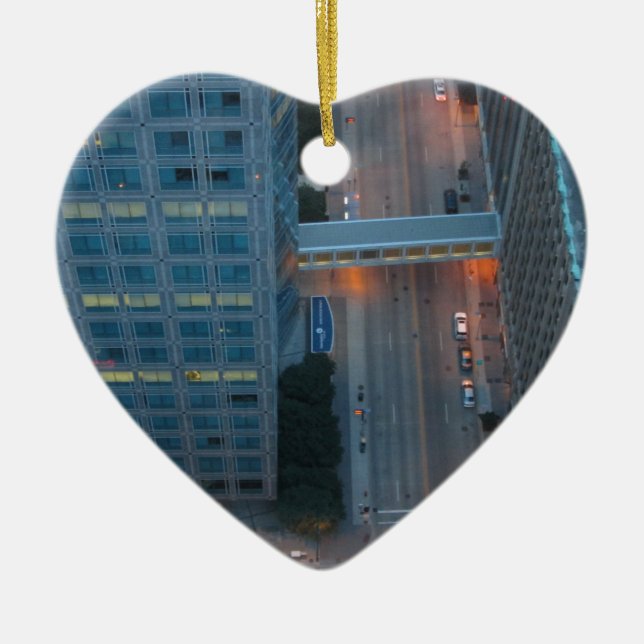 Minneapolis Minnesota Birds Eye View Ceramic Ornament (Front)