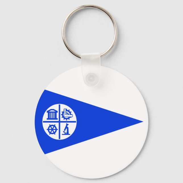 Minneapolis (Minnesota) City flag Keychain (Front)