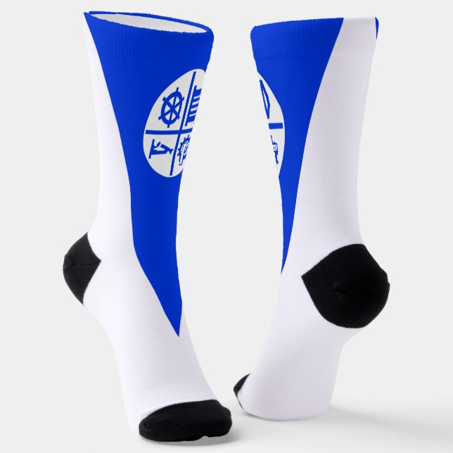 Minneapolis (Minnesota) city flag Socks (Angled)