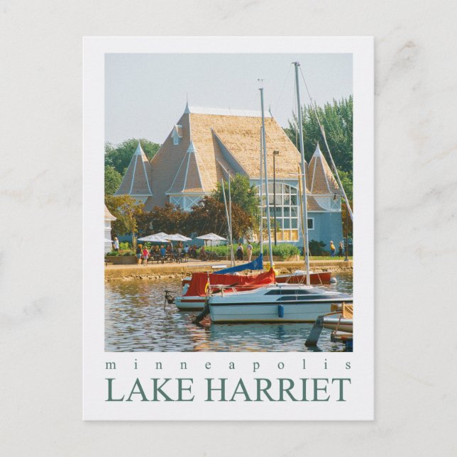 Minneapolis Minnesota Lake Harriet Bandshell Postcard (Front)