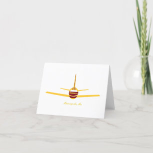 Minneapolis Minnesota MN Airplane Logo Thank You Card
