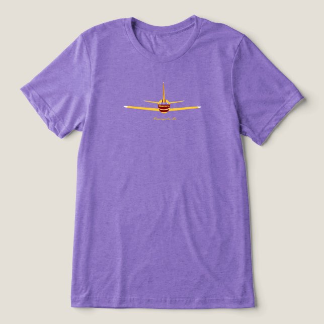 Minneapolis Minnesota MN Airplane Logo Tri-Blend Shirt (Design Front)