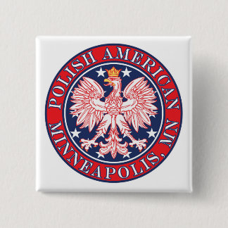 Minneapolis Minnesota Polish 2 Inch Square Button