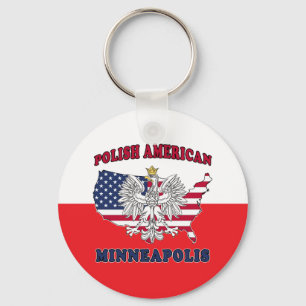 Minneapolis Minnesota Polish Keychain