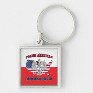 Minneapolis Minnesota Polish Keychain