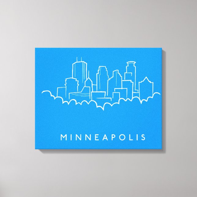 Minneapolis, Minnesota Skyline Canvas Print (Front)