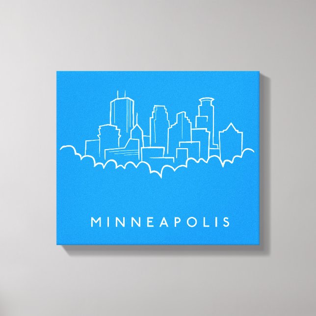 Minneapolis, Minnesota Skyline Canvas Print (Front)