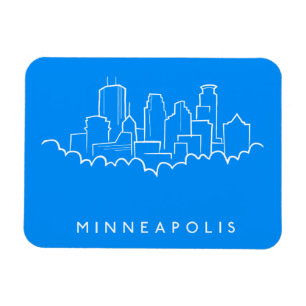 Minneapolis, Minnesota Skyline Magnet