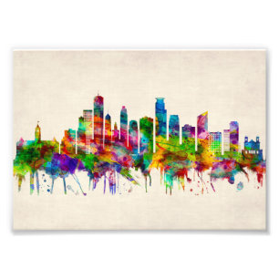 Minneapolis Minnesota Skyline Photo Print