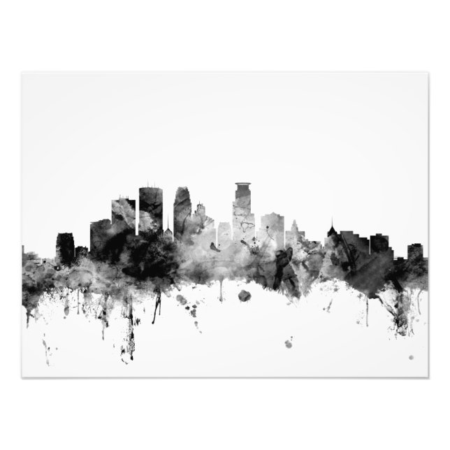 Minneapolis Minnesota Skyline Photo Print (Front)
