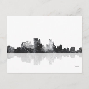 MINNEAPOLIS, MINNESOTA SKYLINE POSTCARD