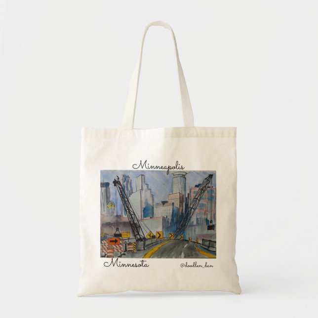 Minneapolis Minnesota Tote Bag (Front)