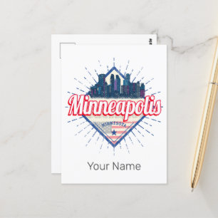 Minneapolis Minnesota USA Skyline United States Postcard