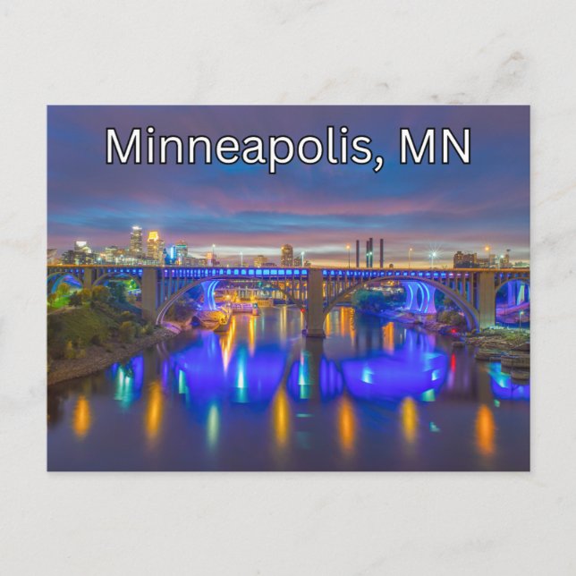 Minneapolis, MN Postcard Souvenir Travelling (Front)