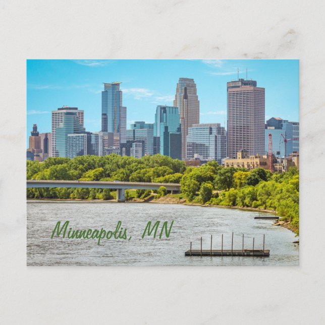 Minneapolis, MN Skyline carte postale (Devant)