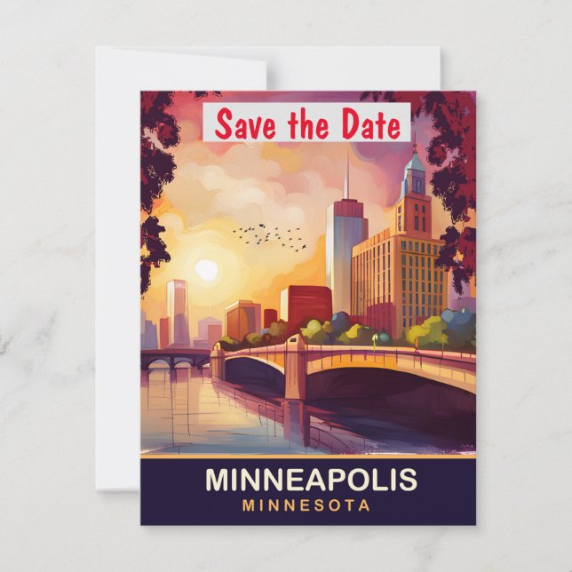 Minneapolis, Pont sur l'eau, Carte postale Voyage (Devant)