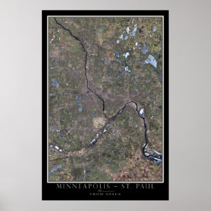 Minneapolis - Poster satellite St Paul Minnesota