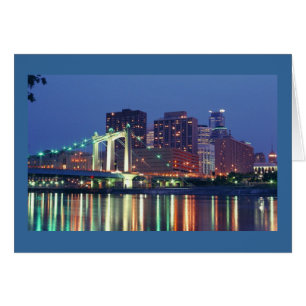 Minneapolis Skyline la nuit