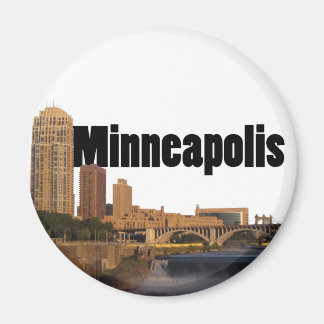 Minneapolis Skyline with Minneapolis in the Sky Magnet