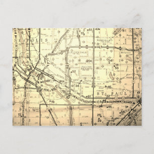 Minneapolis-St Paul (Villes jumelles), Carte Vinta