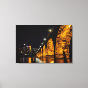 Minneapolis Stone Arch Bridge Canvas Print