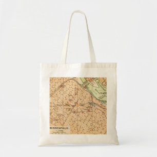 Minneapolis Vintage Map Tote Bag