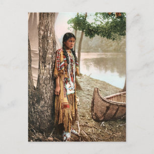 Minnehaha 1897 Vintage Native American Hiawatha Postcard