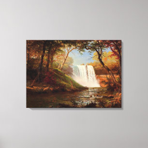 Minnehaha Falls, fine art by Albert Bierstadt Canvas Print