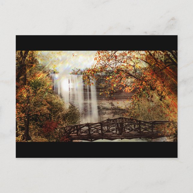 Minnehaha Falls, Minneapolis, Minnesota Circa 1900 Postcard (Front)